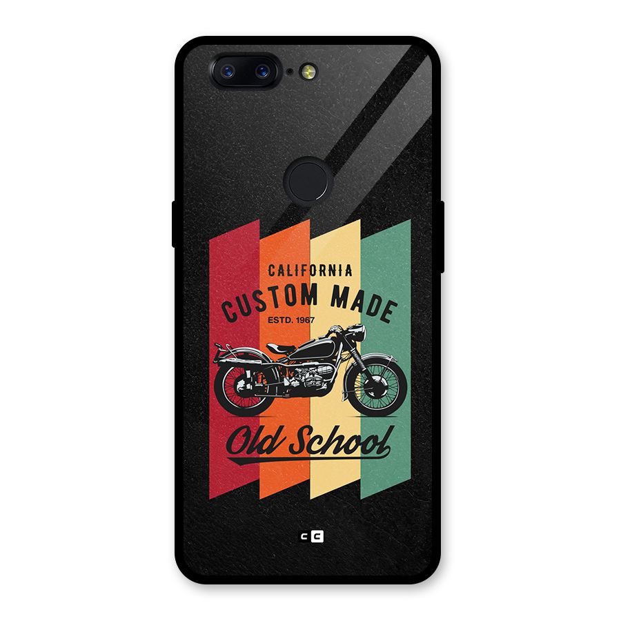 Old School Bike Glass Back Case for OnePlus 5T