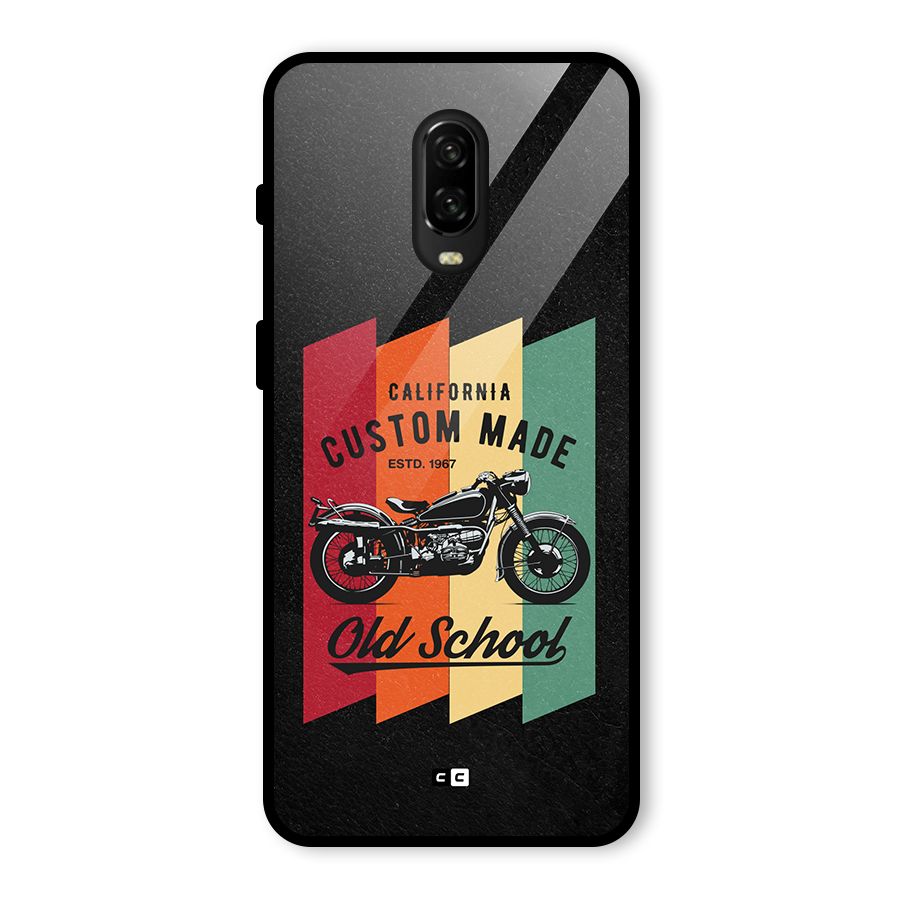 Old School Bike Glass Back Case for OnePlus 6T