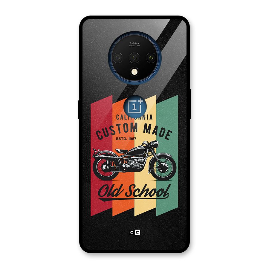 Old School Bike Glass Back Case for OnePlus 7T
