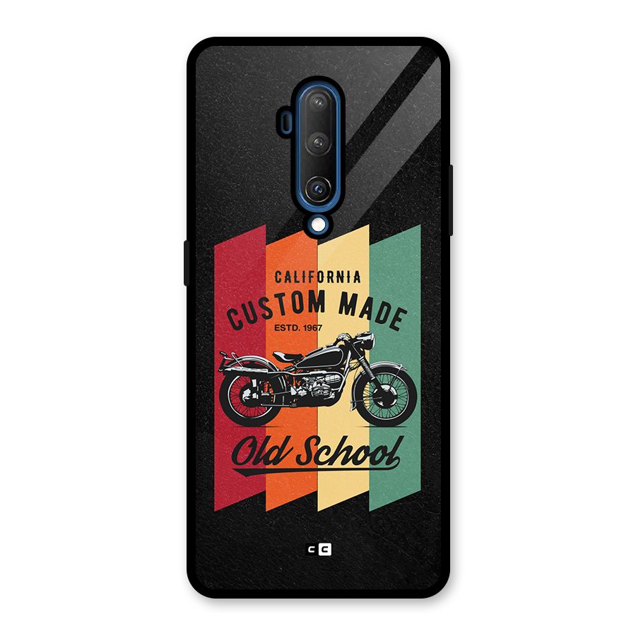 Old School Bike Glass Back Case for OnePlus 7T Pro