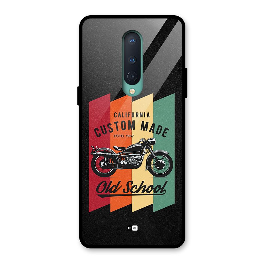 Old School Bike Glass Back Case for OnePlus 8