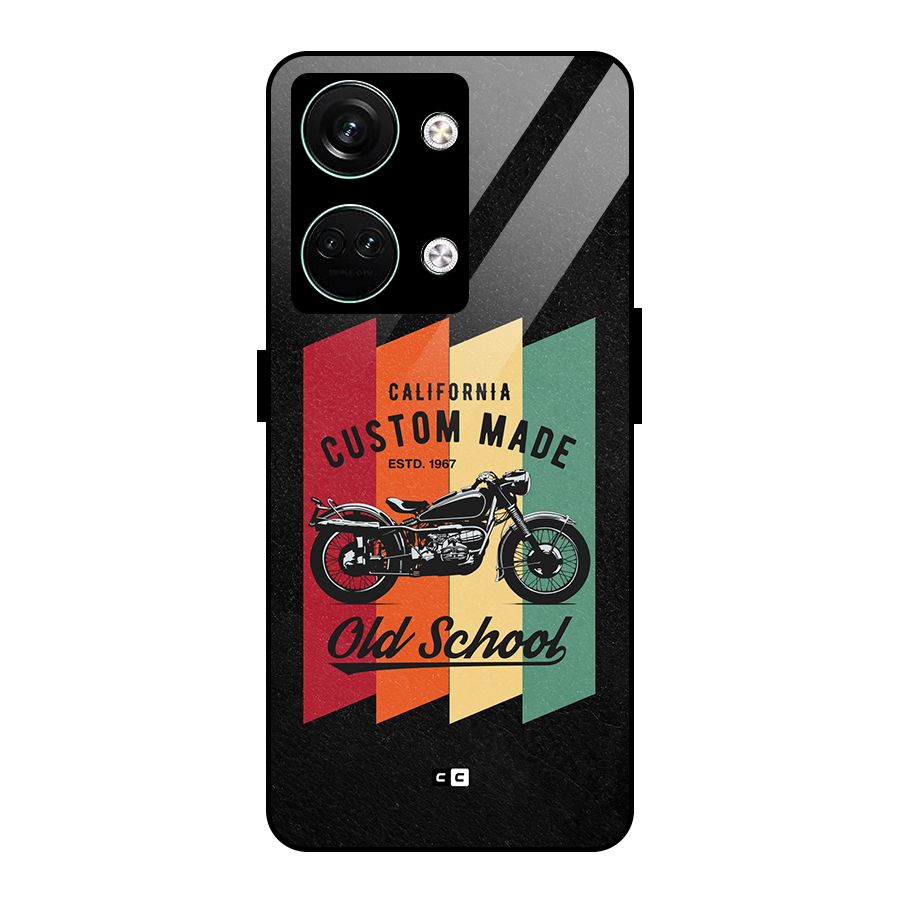 Old School Bike Glass Back Case for Oneplus Nord 3