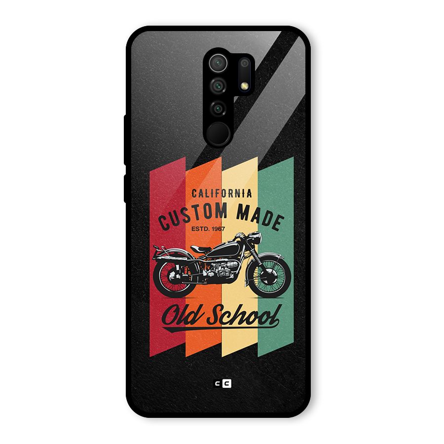 Old School Bike Glass Back Case for Poco M2