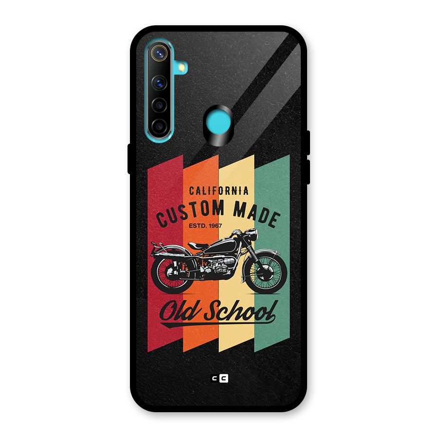 Old School Bike Glass Back Case for Realme 5i