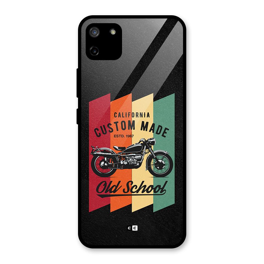 Old School Bike Glass Back Case for Realme C11