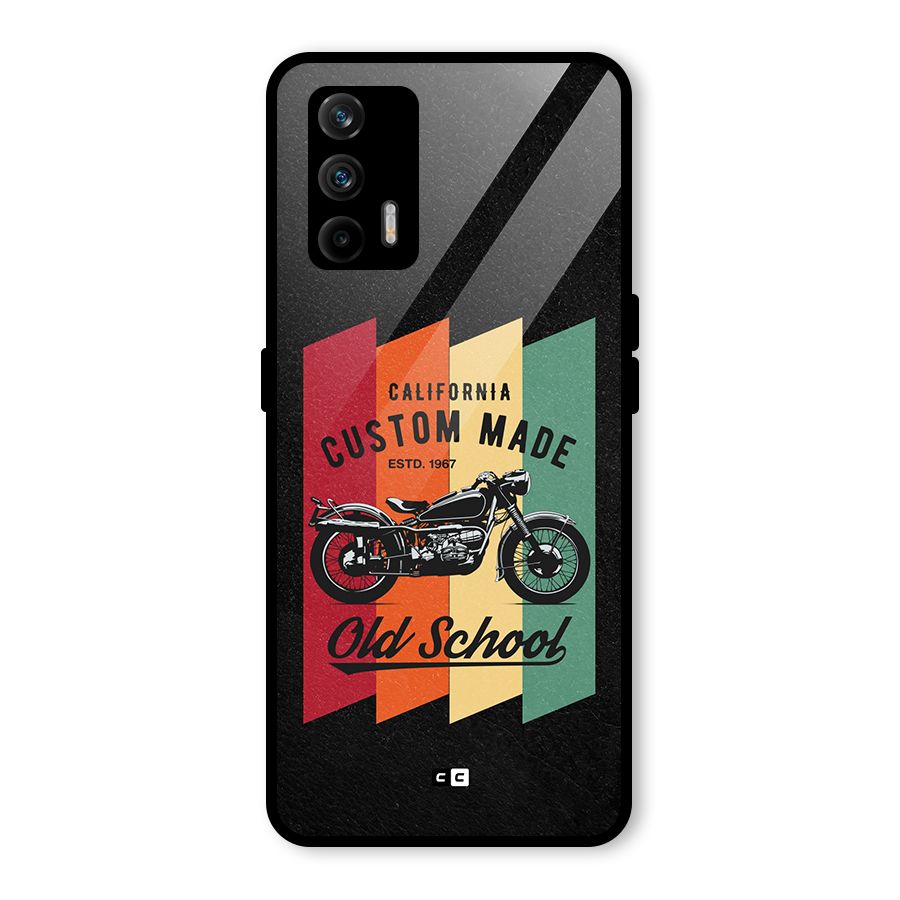 Old School Bike Glass Back Case for Realme GT 5G