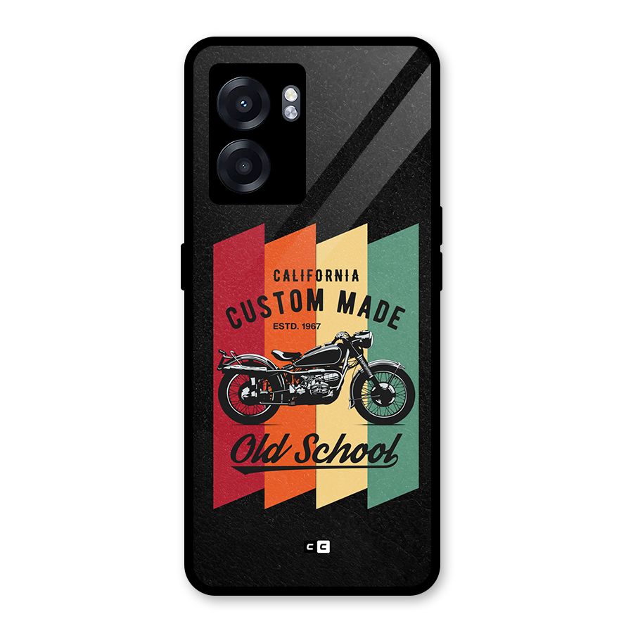 Old School Bike Glass Back Case for Realme Narzo 50 5G