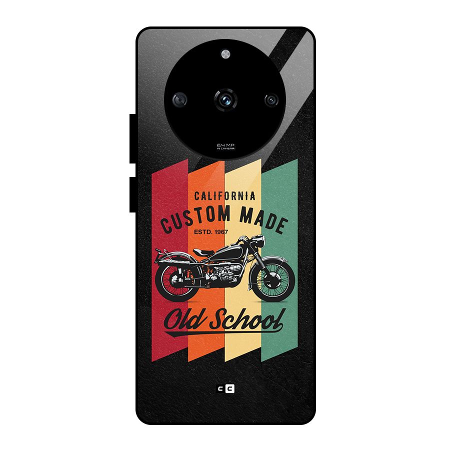 Old School Bike Glass Back Case for Realme Narzo 60 5G