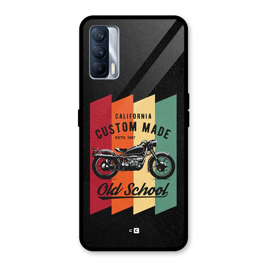 Old School Bike Glass Back Case for Realme X7
