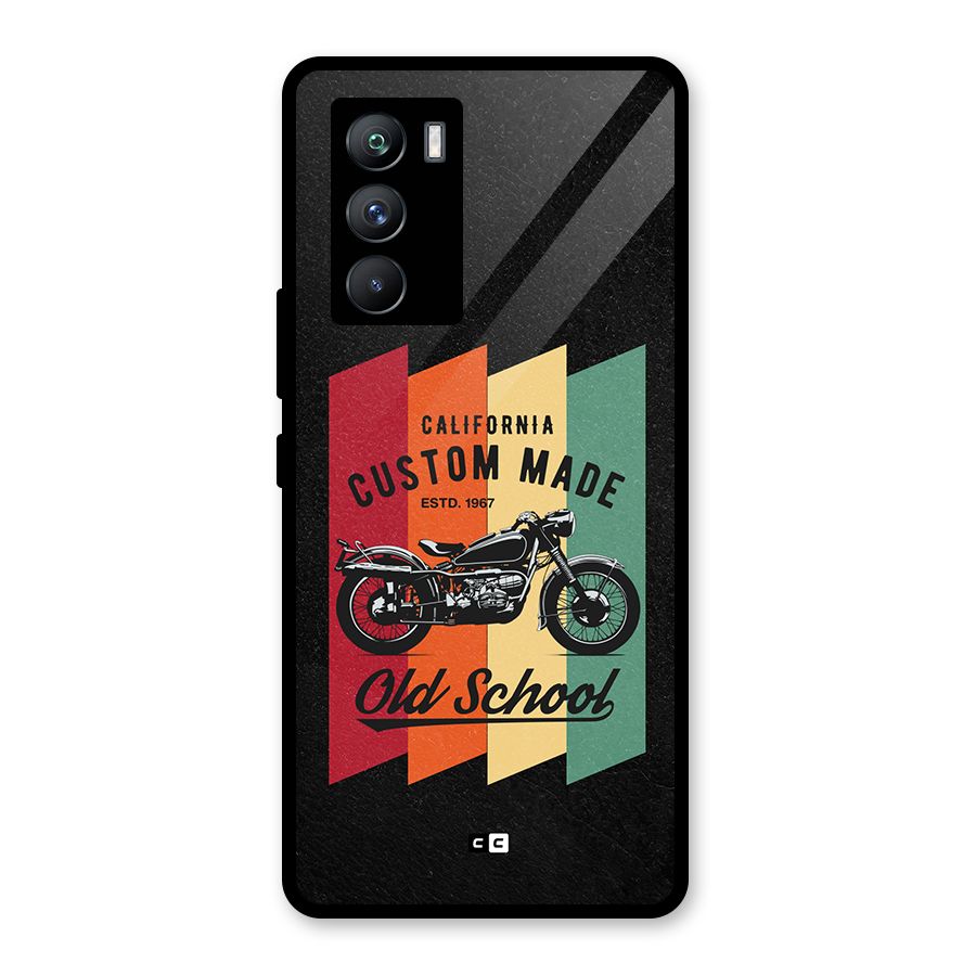 Old School Bike Glass Back Case for Vivo iQOO 9 SE