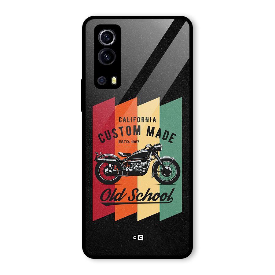 Old School Bike Glass Back Case for Vivo iQOO Z3