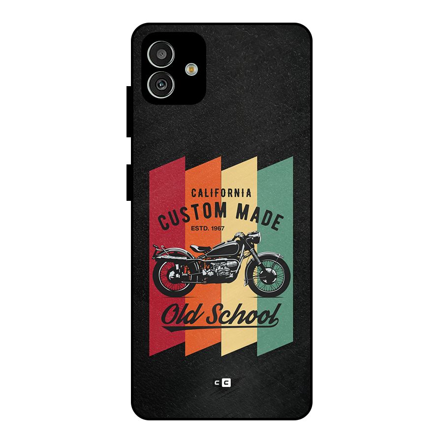 Old School Bike Metal Back Case for Galaxy M13 5G