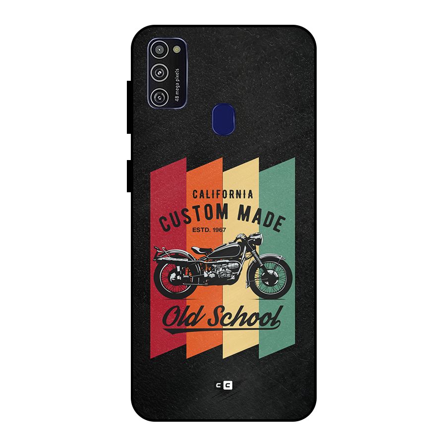 Old School Bike Metal Back Case for Galaxy M21