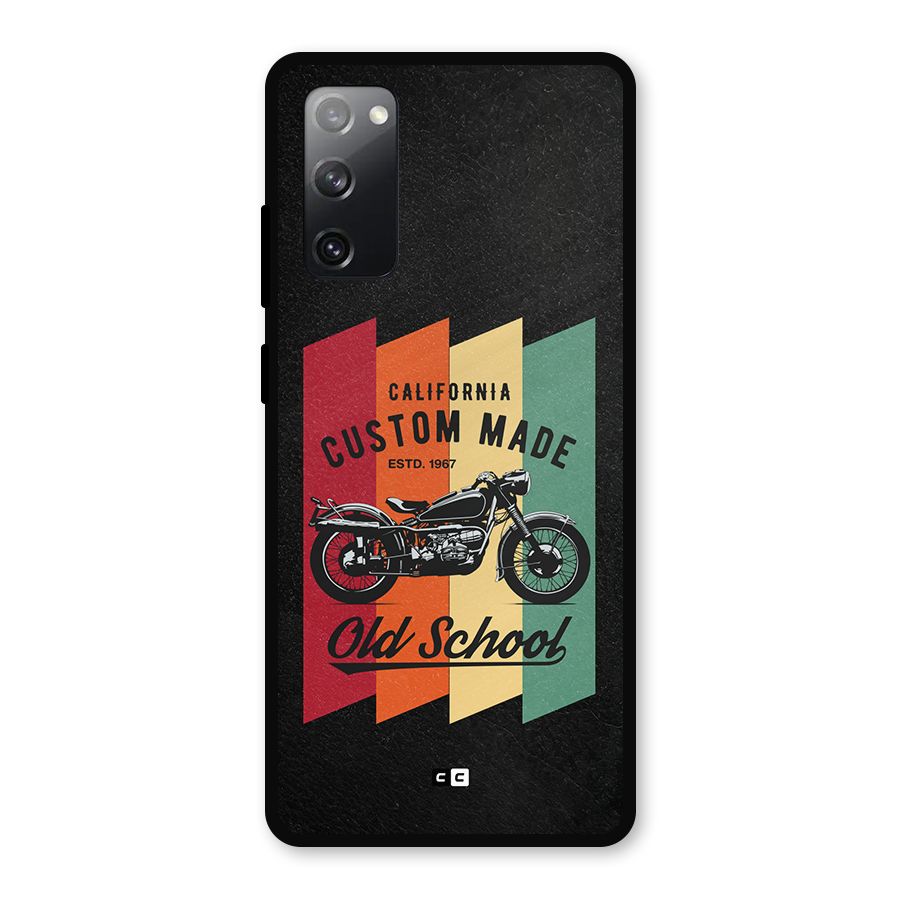 Old School Bike Metal Back Case for Galaxy S20 FE