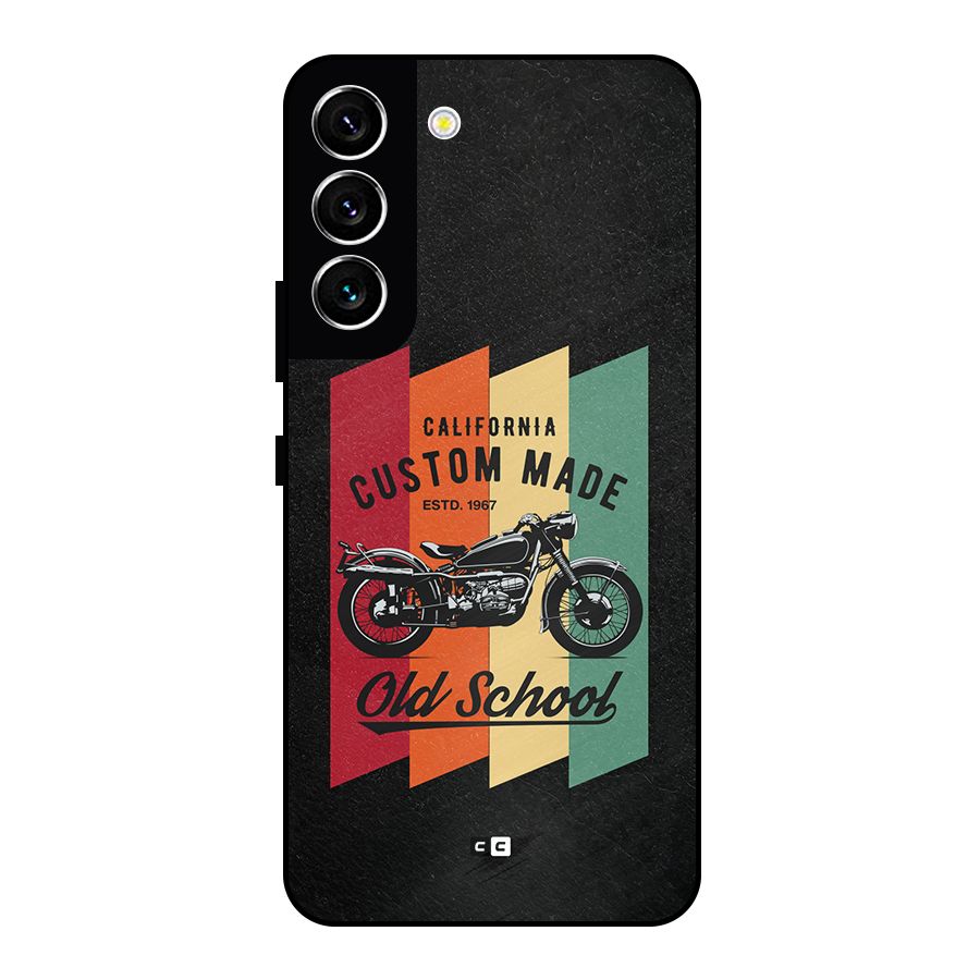 Old School Bike Metal Back Case for Galaxy S22 5G