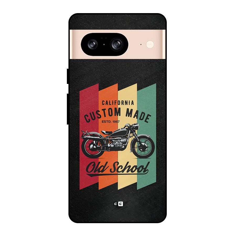 Old School Bike Metal Back Case for Google Pixel 8