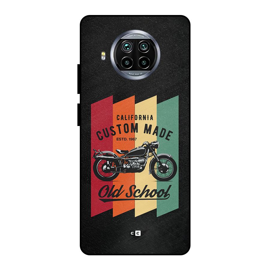 Old School Bike Metal Back Case for Mi 10i