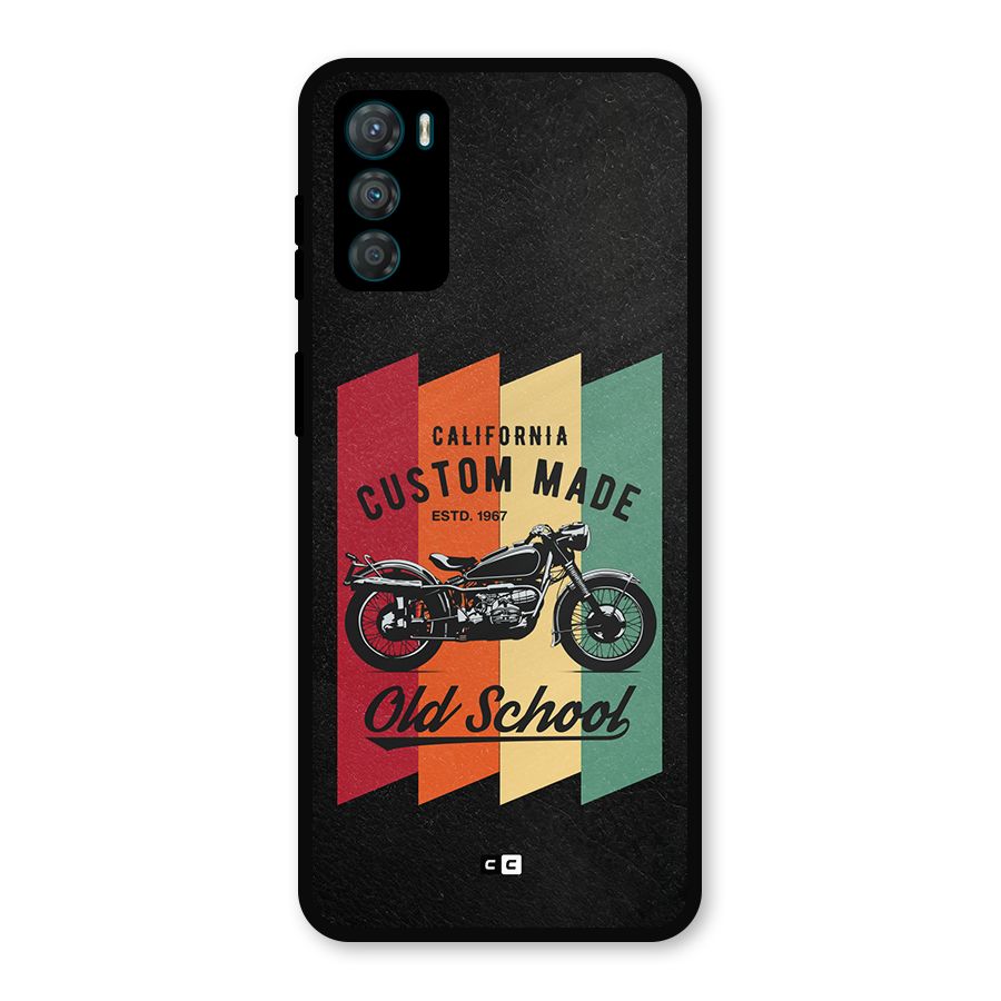 Old School Bike Metal Back Case for Moto G42