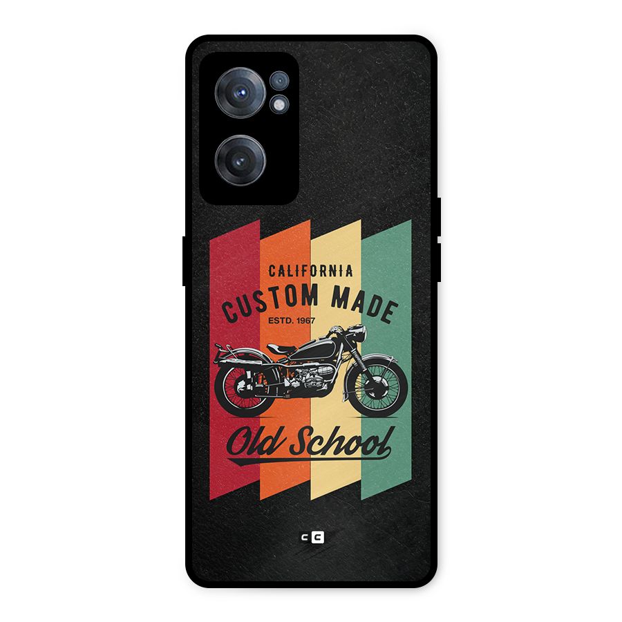 Old School Bike Metal Back Case for OnePlus Nord CE 2 5G