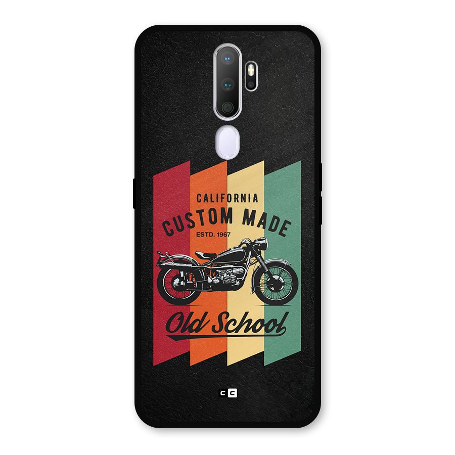 Old School Bike Metal Back Case for Oppo A5 (2020)