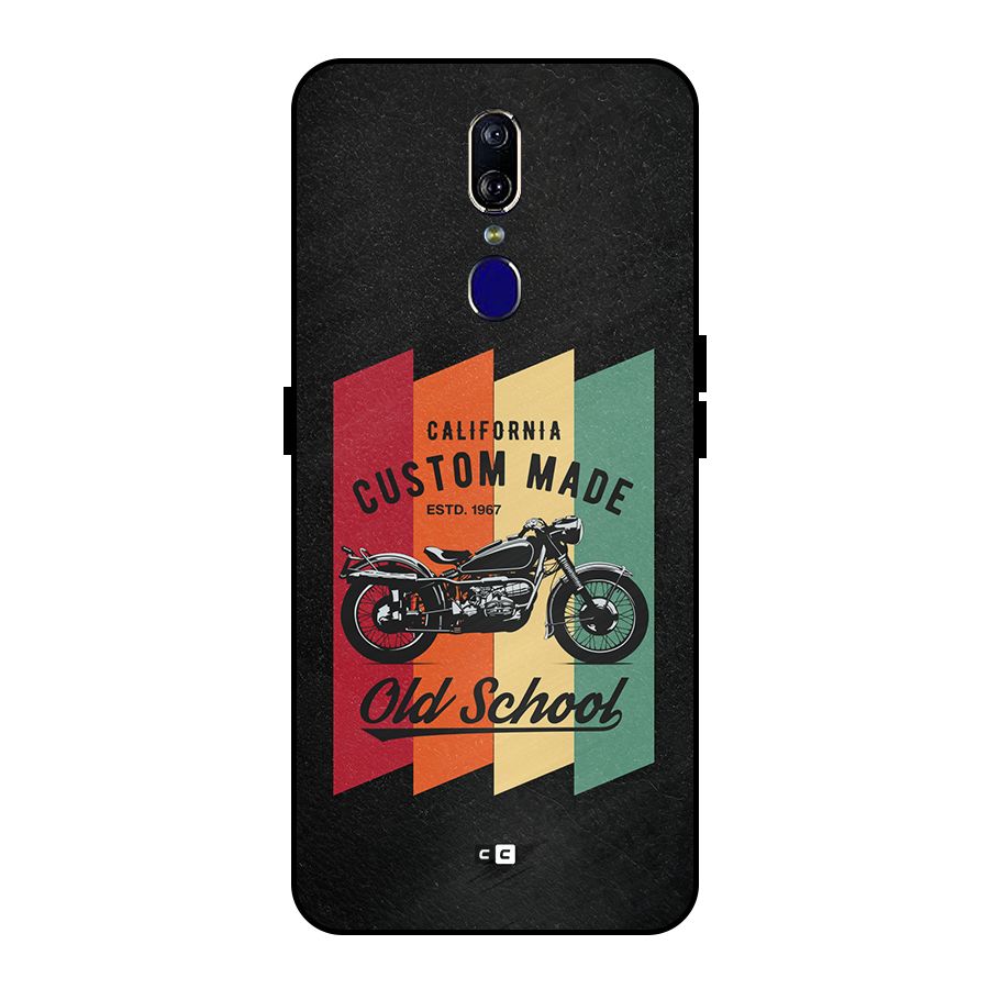 Old School Bike Metal Back Case for Oppo F11