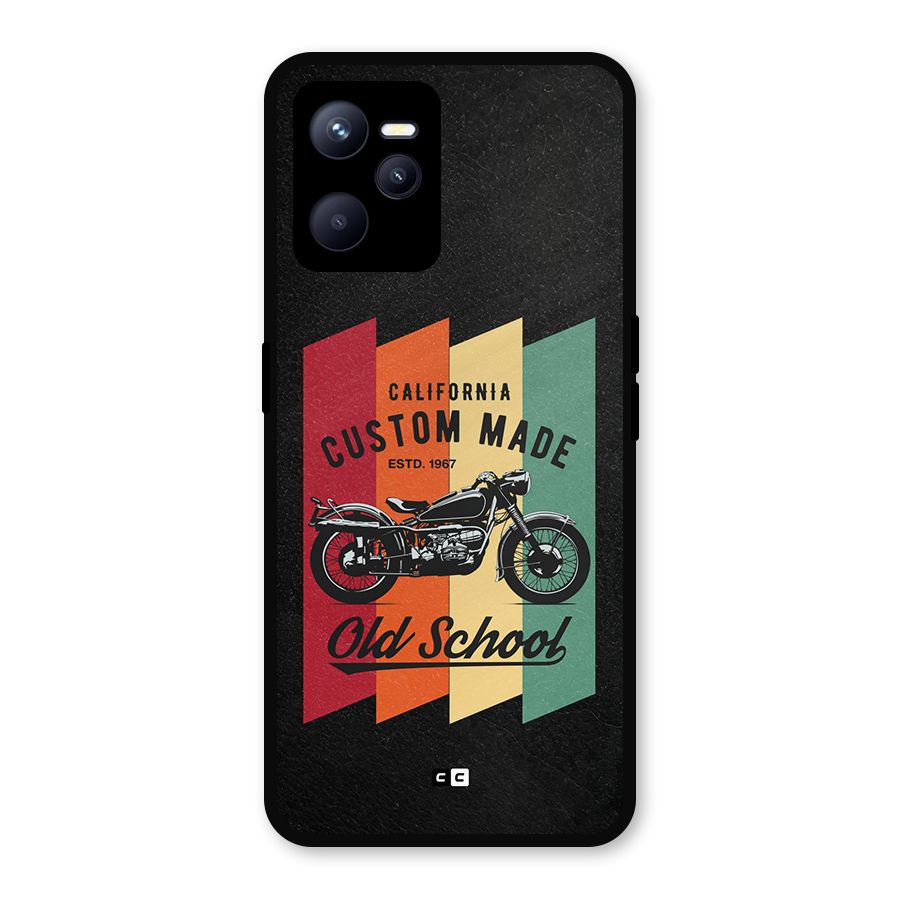 Old School Bike Metal Back Case for Realme C35