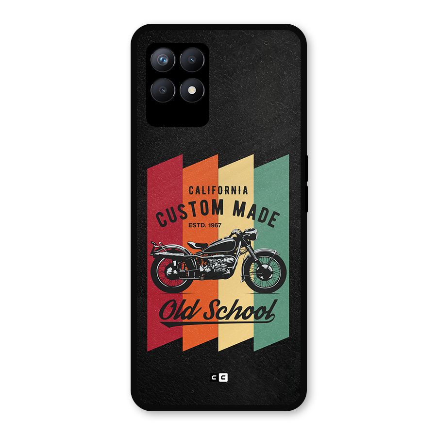 Old School Bike Metal Back Case for Realme Narzo 50