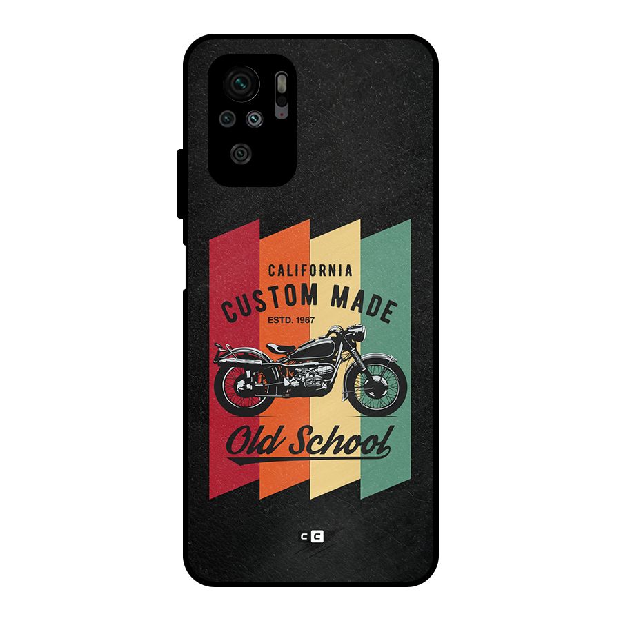 Old School Bike Metal Back Case for Redmi Note 11 SE
