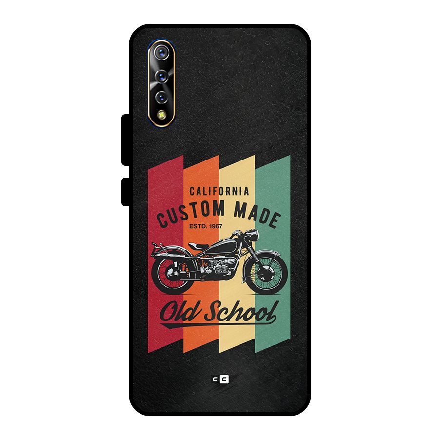 Old School Bike Metal Back Case for Vivo S1