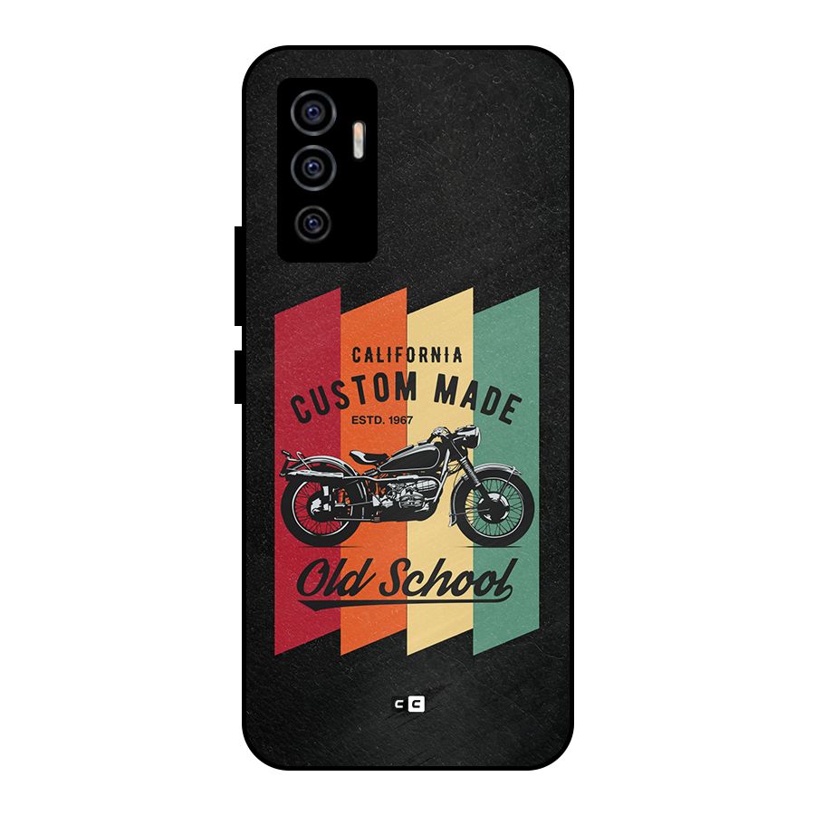 Old School Bike Metal Back Case for Vivo V23e