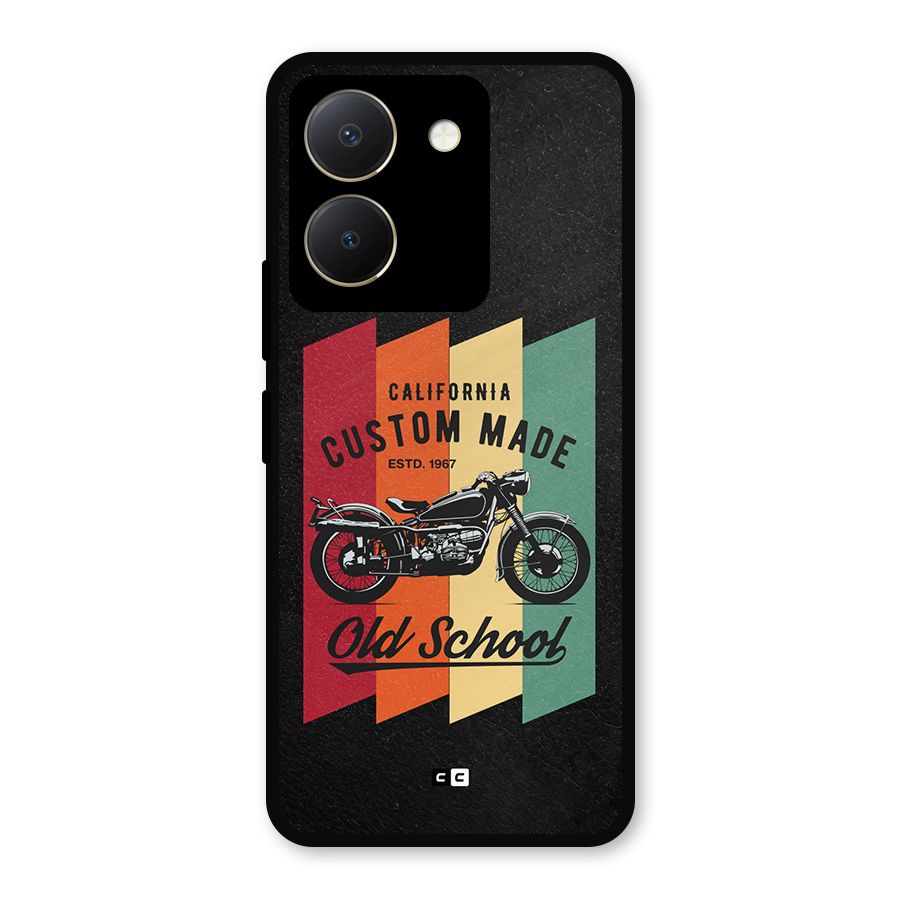 Old School Bike Metal Back Case for Vivo Y36