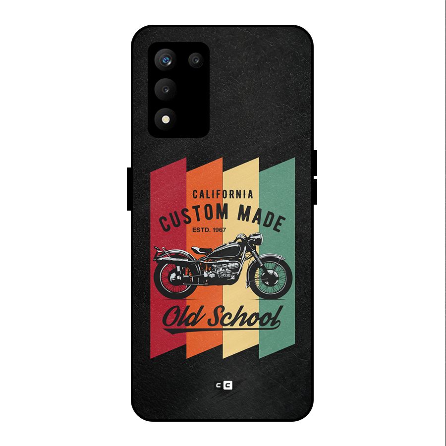 Old School Bike Metal Back Case for realme 9 5G SE