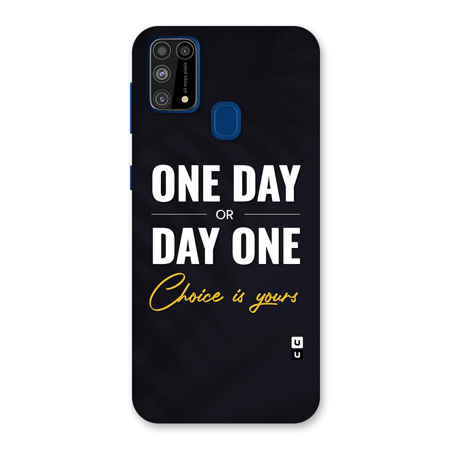 One Day or Day One Glass Back Case for Galaxy F41