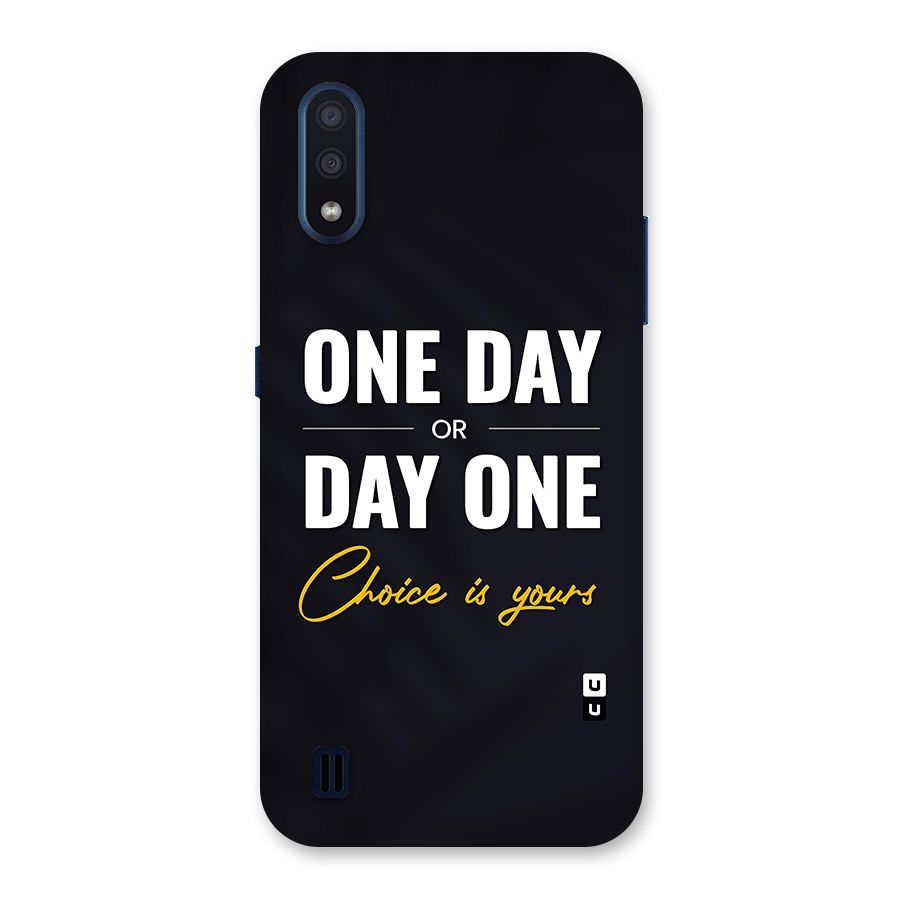 One Day or Day One Back Case for Galaxy M01