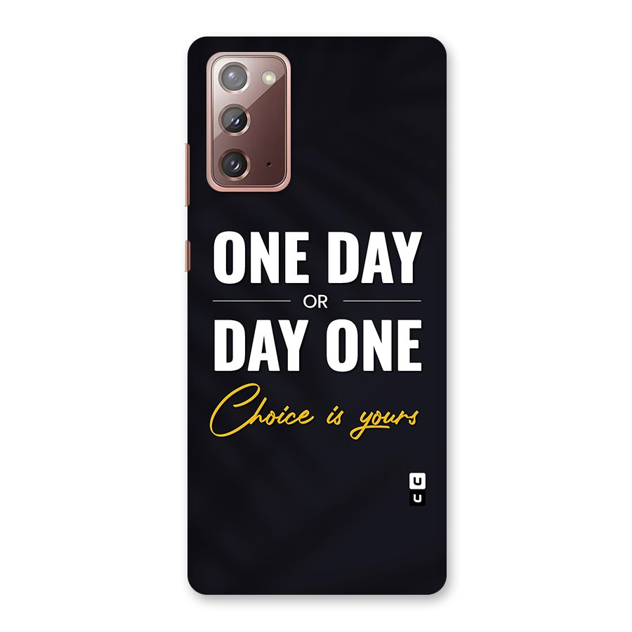 One Day or Day One Back Case for Galaxy Note 20