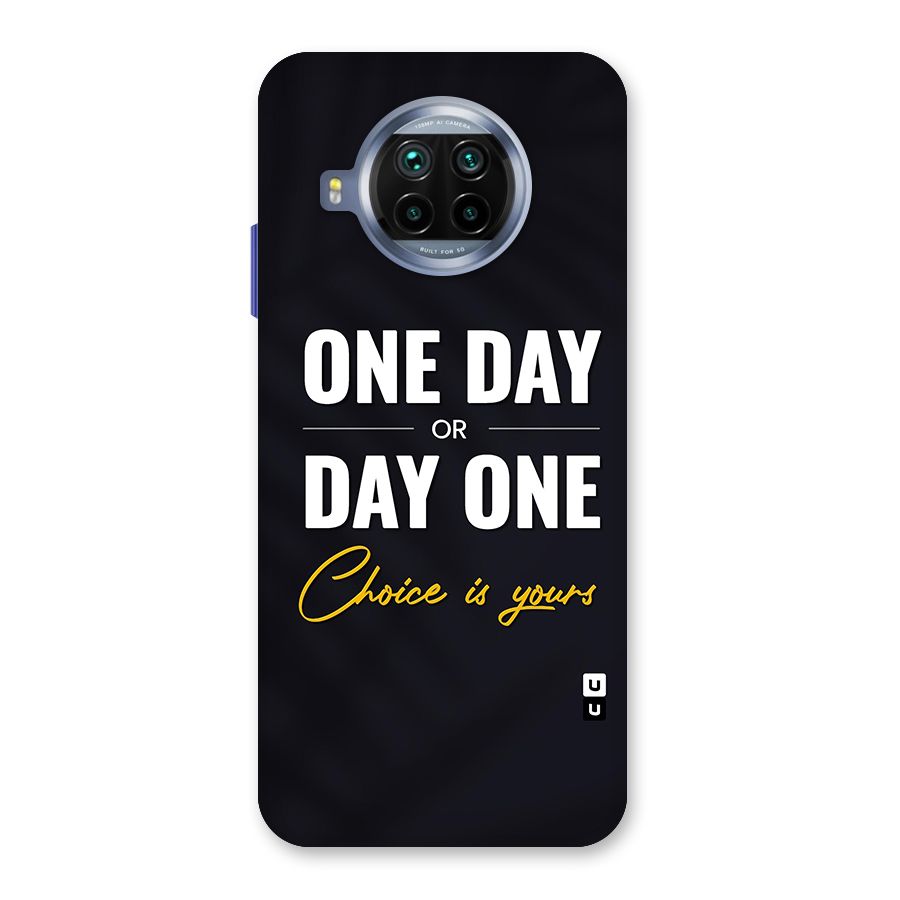 One Day or Day One Glass Back Case for Mi 10i