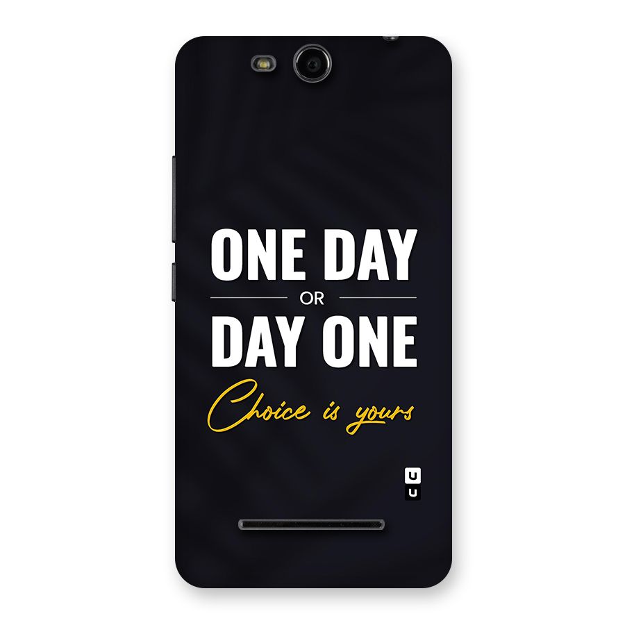 One Day or Day One Back Case for Micromax Canvas Juice 3 Q392