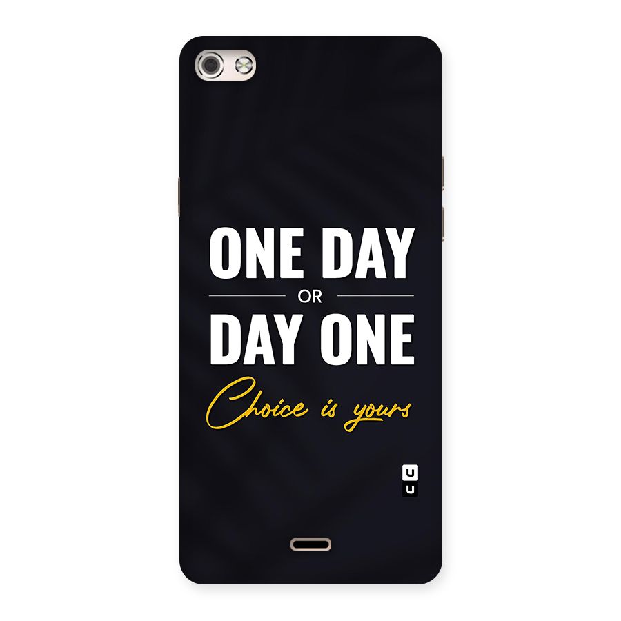 One Day or Day One Back Case for Micromax Canvas Silver 5