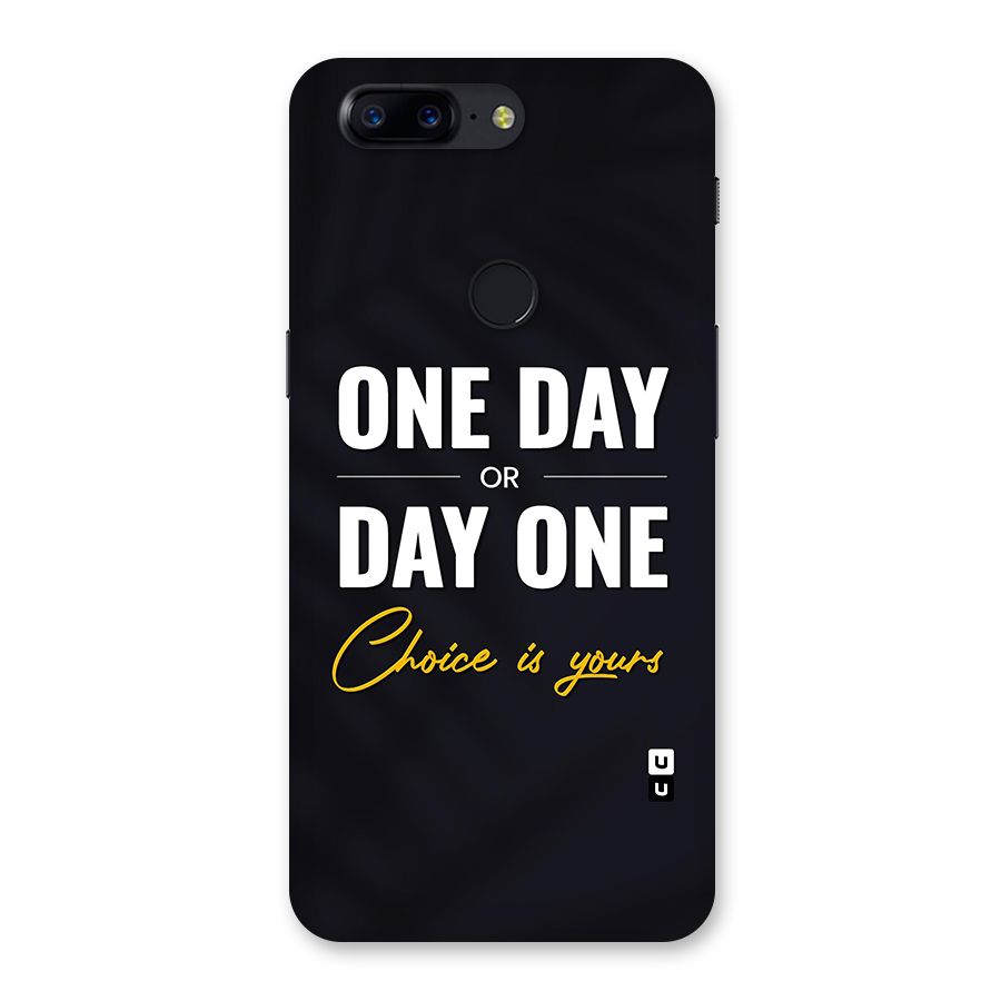 One Day or Day One Back Case for OnePlus 5T