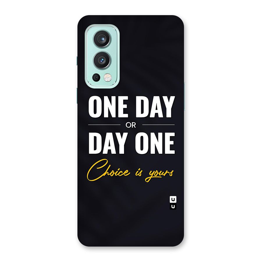 One Day or Day One Glass Back Case for OnePlus Nord 2 5G