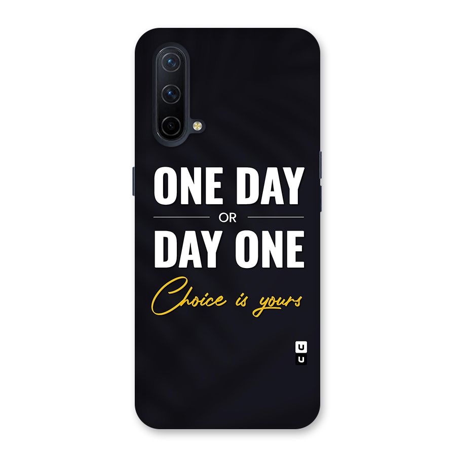 One Day or Day One Glass Back Case for OnePlus Nord CE 5G
