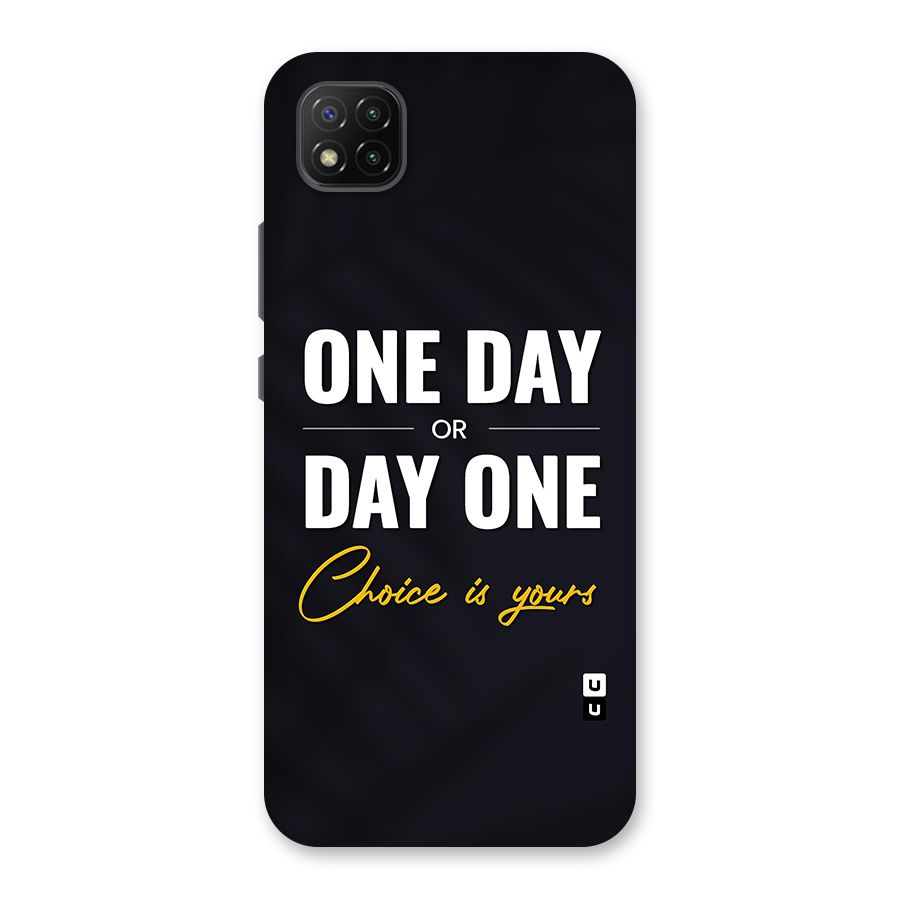 One Day or Day One Back Case for Poco C3