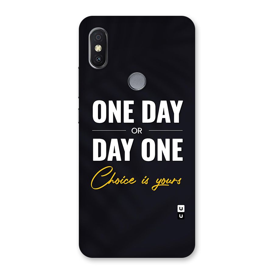 One Day or Day One Back Case for Redmi Y2