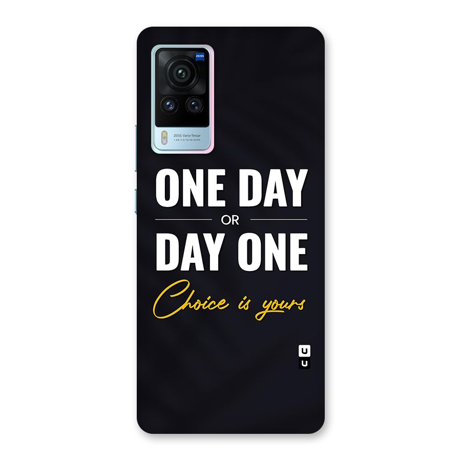 One Day or Day One Glass Back Case for Vivo X60 Pro