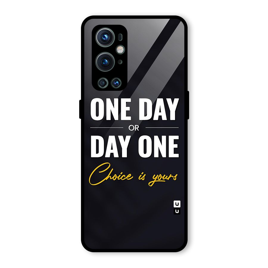 One Day or Day One Glass Back Case for OnePlus 9 Pro