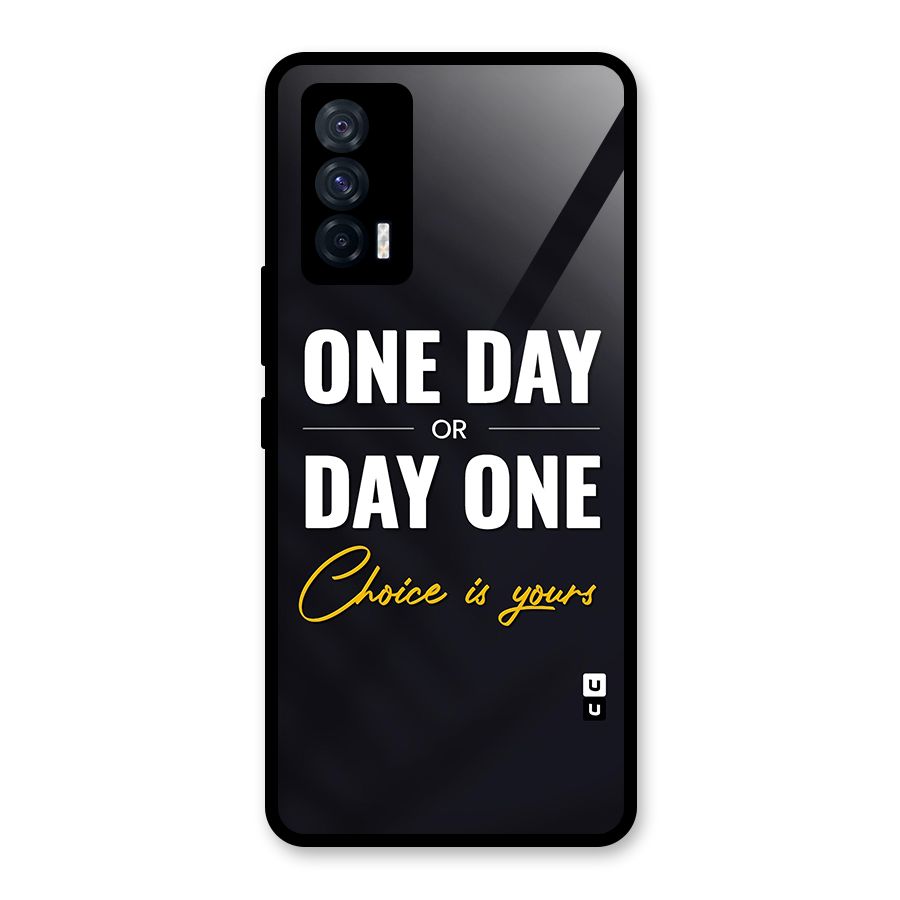 One Day or Day One Glass Back Case for Vivo iQOO 7 5G