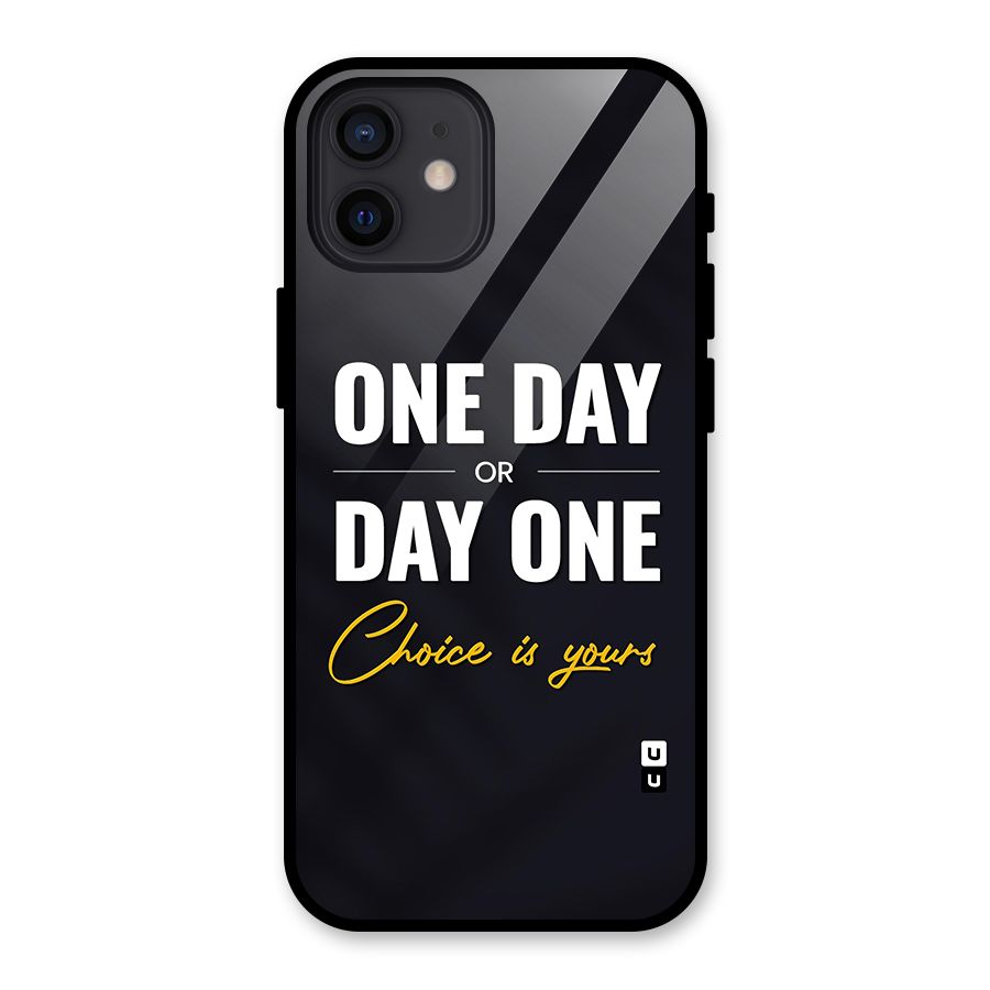 One Day or Day One Glass Back Case for iPhone 12