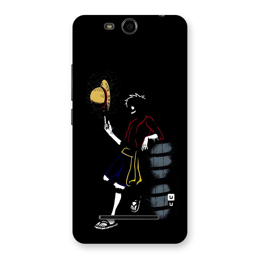 One Piece Luffy Style Back Case for Micromax Canvas Juice 3 Q392