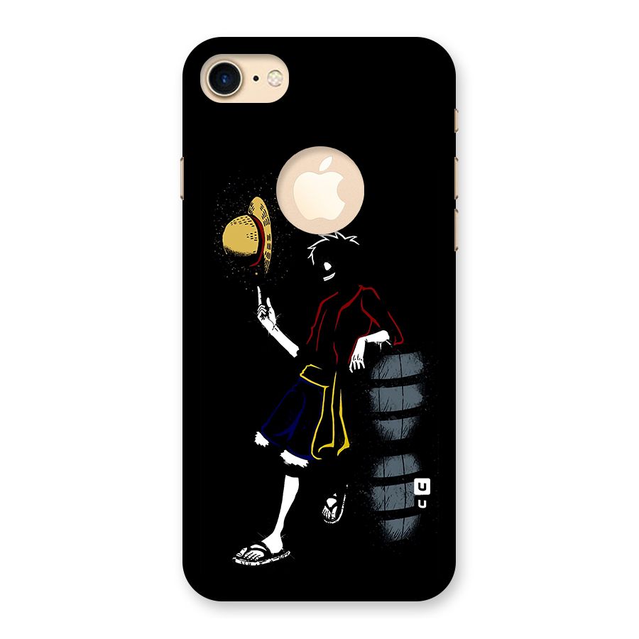 One Piece Luffy Style Back Case for iPhone 8 Logo Cut