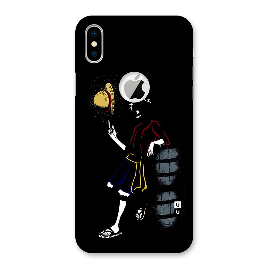 One Piece Luffy Style Back Case for iPhone X Logo Cut